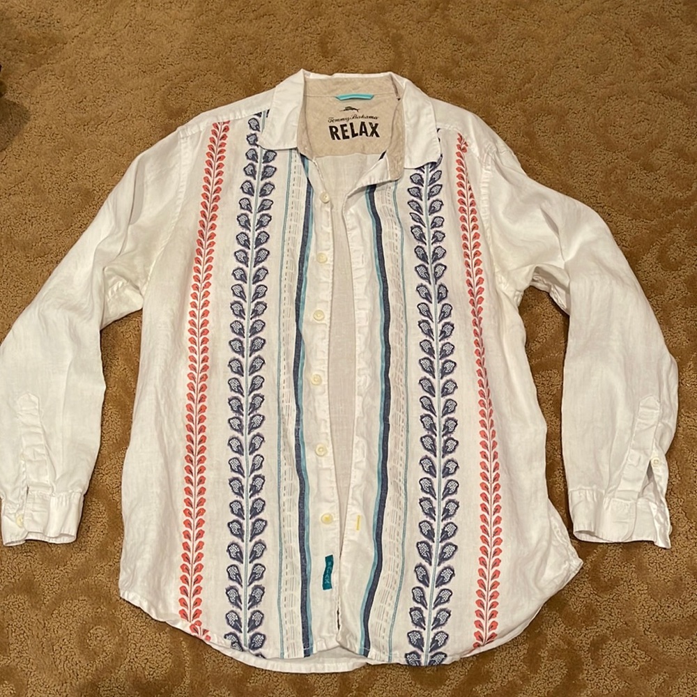 Tommy Bahama RELAX Mens Linen shirt Size L